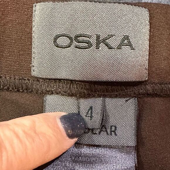 OSKA Brown Pull-On Stretch  Pants - Picture 3 of 6